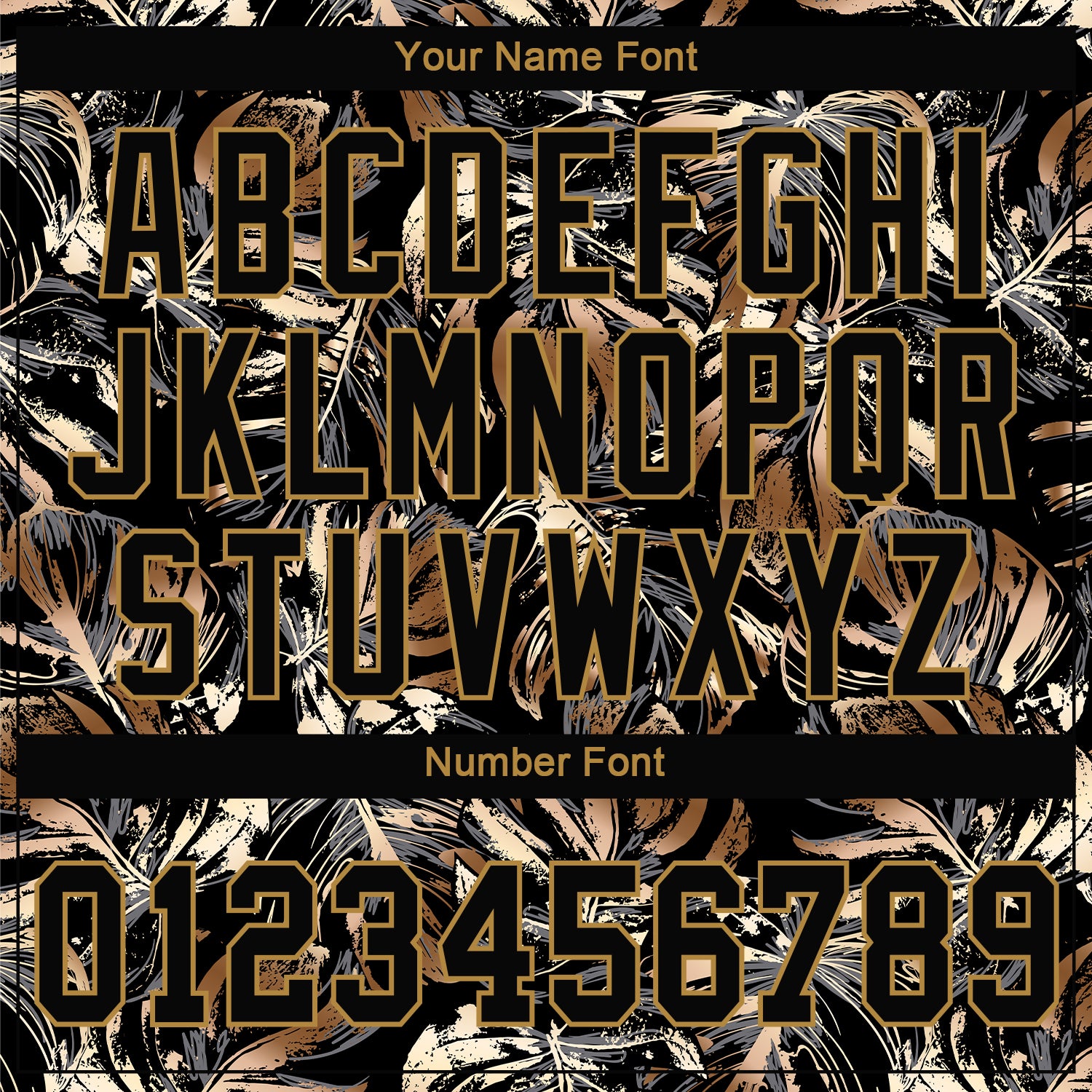 Custom 3D Pattern Design Golden Tropical Leaves In The Style Of Jungalow And Hawaii Authentic Baseball Jersey Custom 3D Pattern Design Golden Tropical Leaves In The Style Of Jungalow And Hawaii Authentic Baseball Jersey