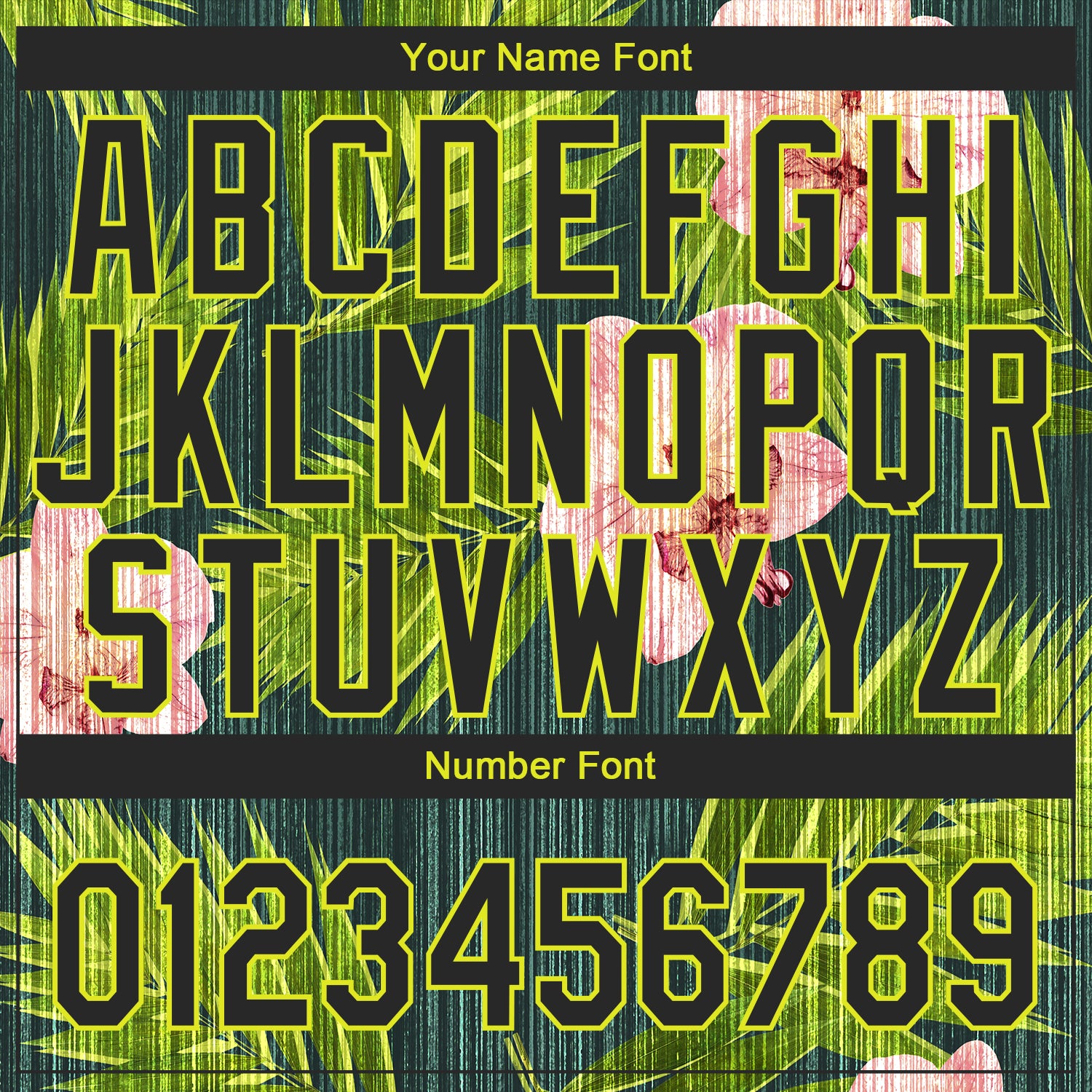 Custom Black Neon Yellow 3D Pattern Design Hawaii Tropical Palm Leaves With Orchids Authentic Baseball Jersey Custom Black Neon Yellow 3D Pattern Design Hawaii Tropical Palm Leaves With Orchids Authentic Baseball Jersey