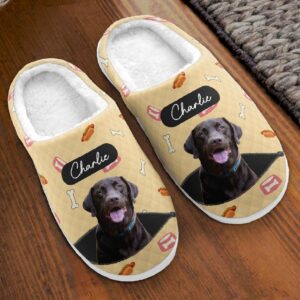Custom Cute Pet Photo Personalized Photo Slippers 2