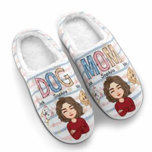 Dog Mom Personalized Slippers 3 646dd0c6 1aa2 4412 8b9e 0238fe59c22d