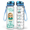 Water Scrubs And Rubber Gloves – Gift For Nurses – Personalized Custom Water Tracker Bottle