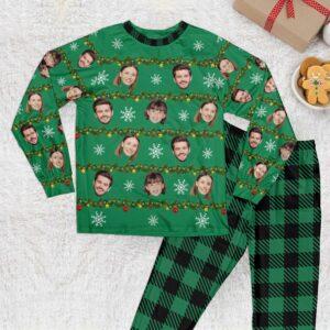 Funny Christmas Family Personalized Family Photo Pajamas 2