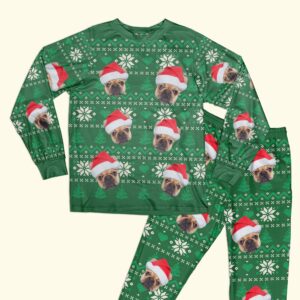 Photo Inserted Paw Ugly Pajamas Personalized Pajamas Set3