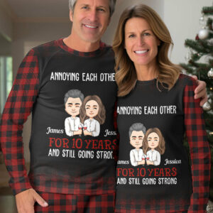 Annoying Each Other – Couple Pajamas – Personalized Pajama Set